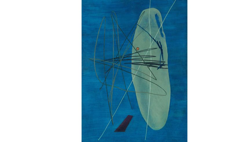 Hans Hartung, T1934-2, 1934 Huile sur toile 120 x 87 cm, Collection particulière, Suisse