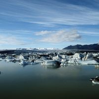 Lac glaciaire de Jokulsarlon en Islande