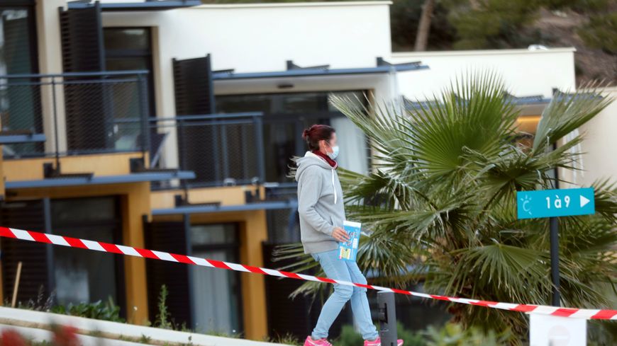 Ressortissants français rapatriés Wuhan, mis en quarantaine dans un centre de vacances de Carry le Rouet le 7 février 2020