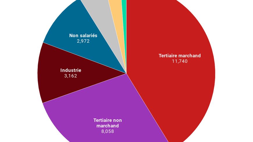 Comment se répartissent les 25 millions d'emploi en France
