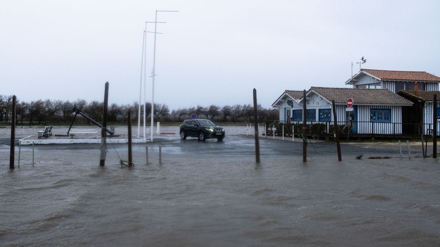 La tempête Fabien a touché la côte aquitaine en décembre 2019. Ici, le bassin d'Arcachon.