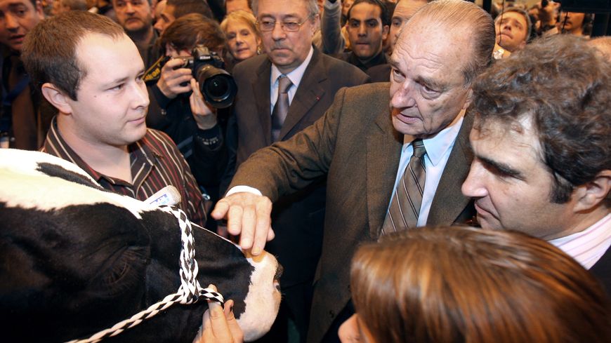 Jacques Chirac le 24 février 2009 au salon de l'Agriculture