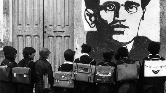 Portrait mural d'Antonio Gramsci ©Getty - Mondadori