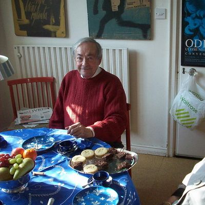 George Steiner à son domicile en 2012