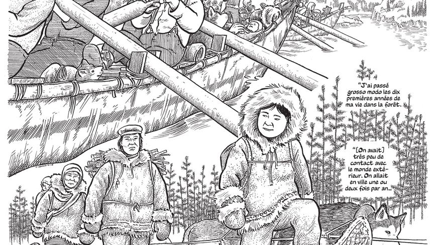Détail d'une planche de Payer la terre de Joe Sacco