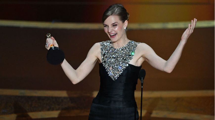 Hildur Guðnadóttir sur la scène des Oscars