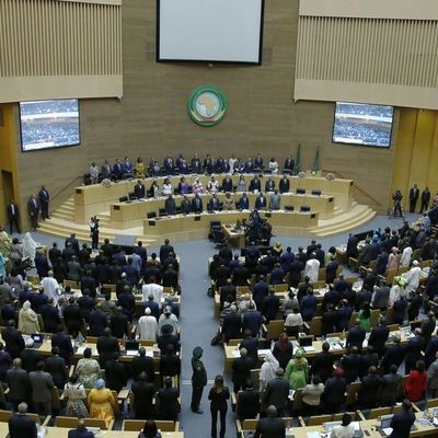 Les leaders de l'Union africaine réunis à Addis Ababa, en Ethiopie le 9 février 2020.