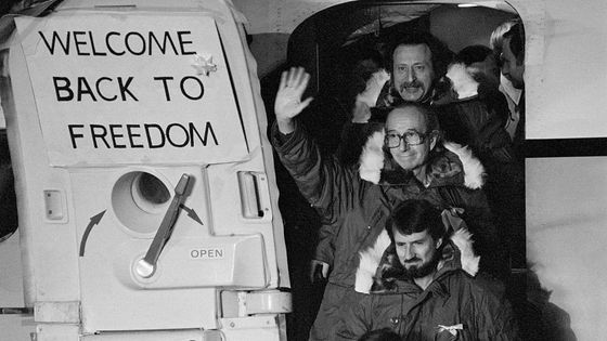 Le retour des otages américains retenus 444 jours en Iran, 1981 ©Getty - © Bettmann / Contributeur