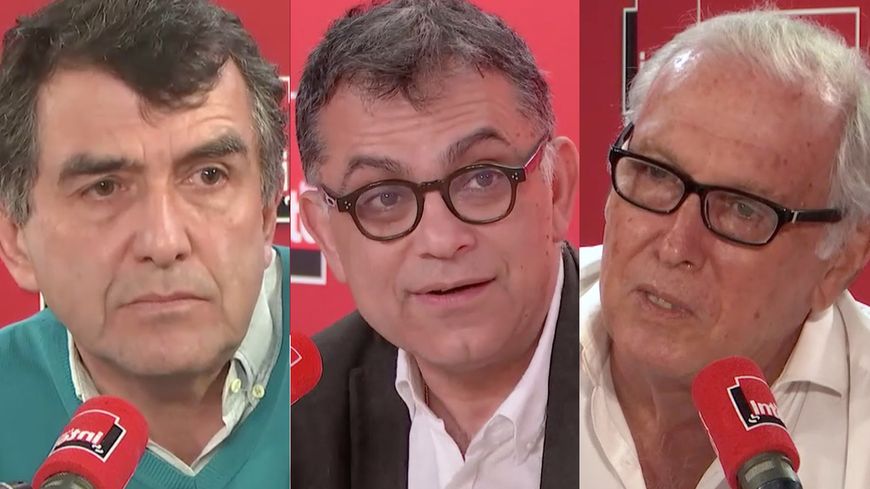 Arnaud Fontanet, Yazdan Yazdanpanah et Jean-François Delfraissy, dans les studios de France Inter.