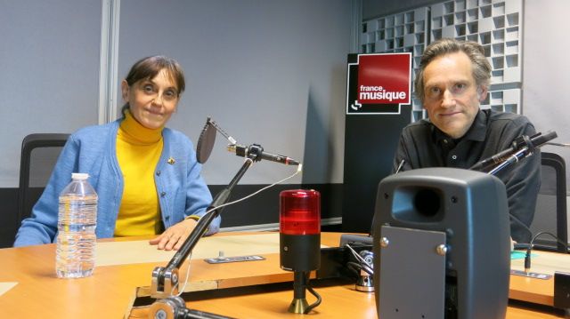 France Musique, studio 361... l'auteure Isabelle Werck & le producteur Philippe Venturini