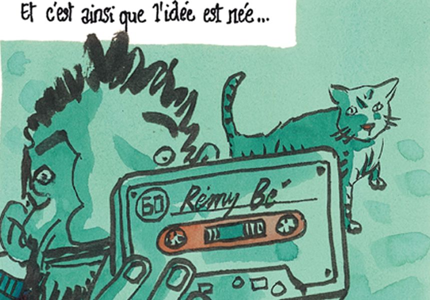 Détail d'une planche du "Chanteur perdu" de Didier Tronchet
