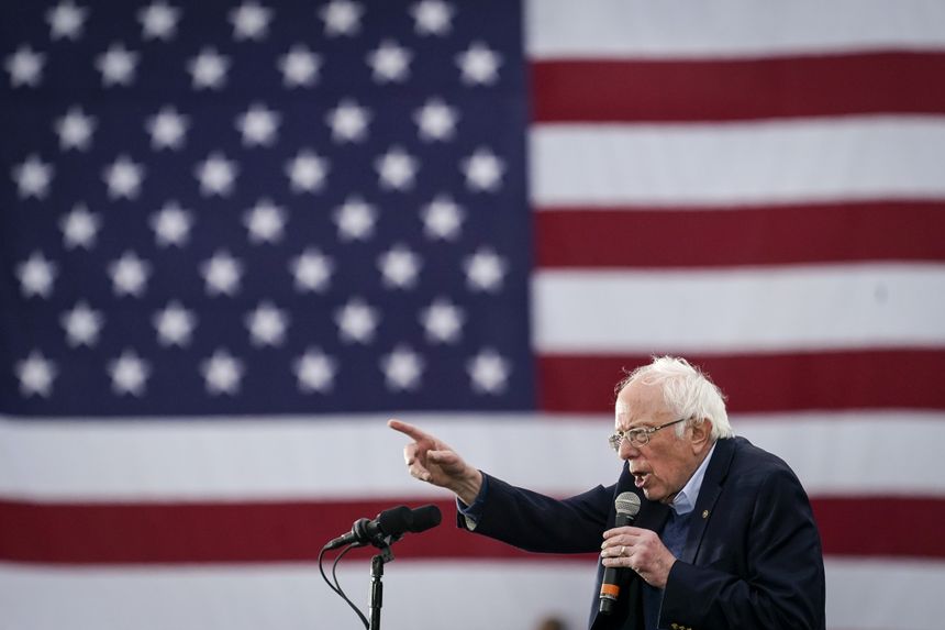 Bernie Sanders, le 23 février 2020 à Austin au Texas