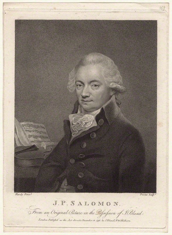 Johann Peter Salomon à qui l'on attribue la paternité du surnom "Jupiter" pour qualifier la Symphonie n°41 de Mozart