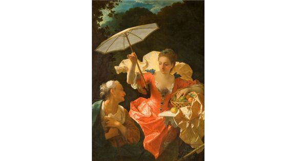 Jean Ranc, Vertumne et Pomone vers 1710-1722. Huile sur toile, Montpellier, Musée Fabre - Musée Fabre de Montpellier Méditerranée Métropole, photo Frédéric Jaulmes.