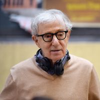 Woody Allen en plein tournage, en 2017 à New York