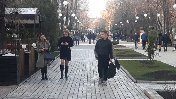 A Donetsk, dans le Donbass, la vie presque normale malgré la guerre. ©Radio France - Claude Bruillot