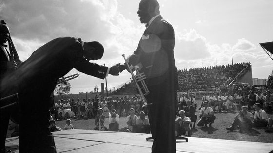 Louis Armstrong (1901-1971) et son All-Star Band au Kenya à la fin des années 60 ©Getty - Susan Wood