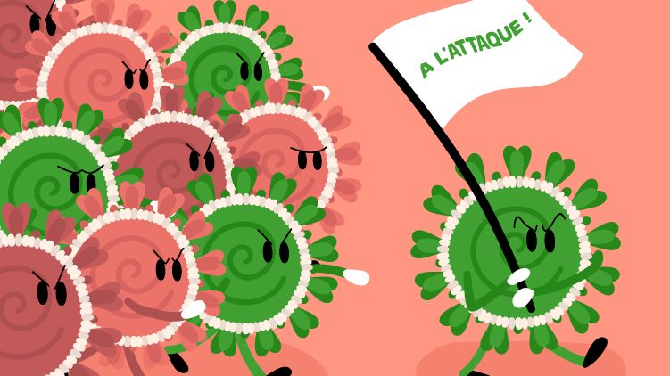 Illustration du P'tit Libé sur le Covid-19