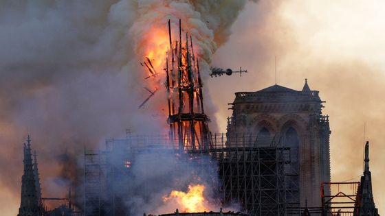 Un incendie a ravagé la cathédrale Notre-Dame de Paris ©AFP - GEOFFROY VAN DER HASSELT - AFP