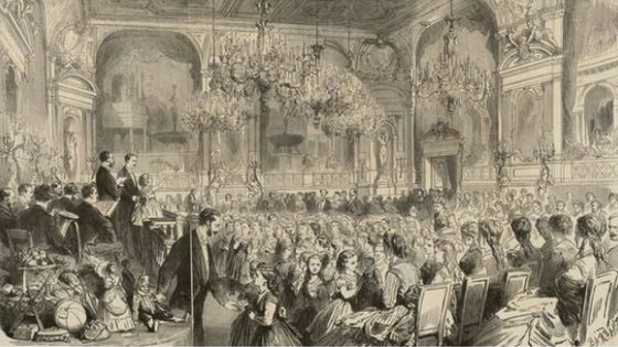 Une tombola à l'établissement des eaux de Bade, un soir de fête. Allemagne, Baden-Baden. Estampe, © Gallica - BnF ©Getty - Gallica - BnF