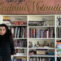 Marjane Satrapi dans son atelier