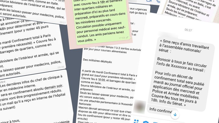 Si le texte des messages change peu ou prou, ils sont tous rédigés d'une façon similaire.