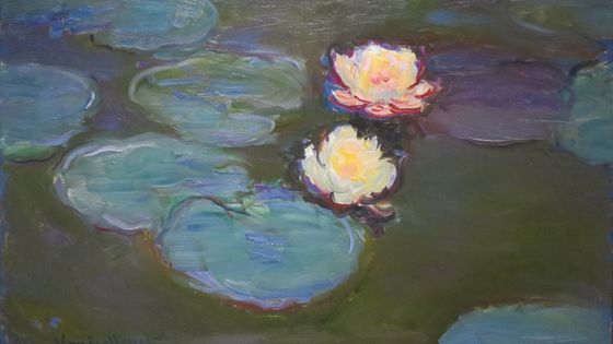"Nymphéas" (1898) de Claude Monet. Musée d'art du comté de Los Angeles. - C.C
