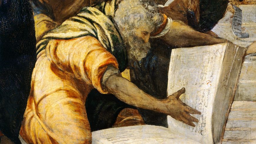 Jesus amongst the doctors of the Temple, 1542-1543, by Jacopo Robusti.