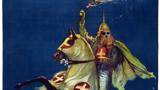 Affiche du film "The Birth of a Nation" (initialement appelé The Clansman), drame américain muet de 1915 ©Getty - niversal History Archive/UIG