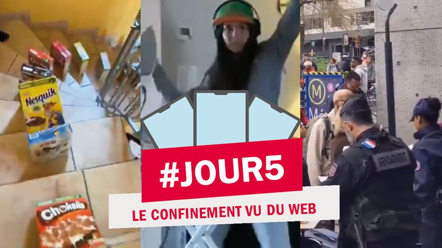 Un chat propulsé par un fer à repasser, un cycliste d'appartement, des contrôles massifs gare Montparnasse, c'est ça le confinement vu du web #5.