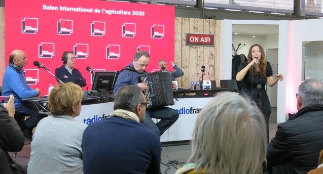 57e Salon de l'Agriculture : Duo Annick Cisaruk & David Venitucci. Pierre Bonte, Benoît Duteurtre, Denis Lefèvre.