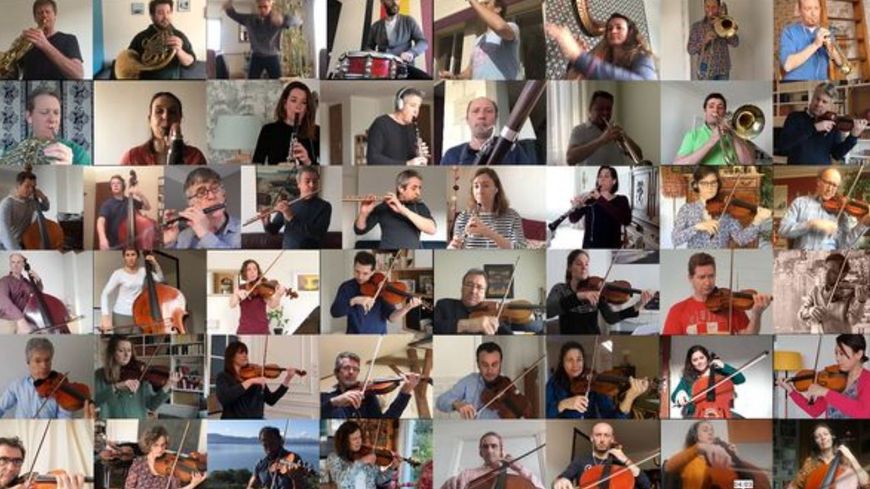 Les musiciens de l'Orchestre National jouent à distance Le Boléro de Ravel
