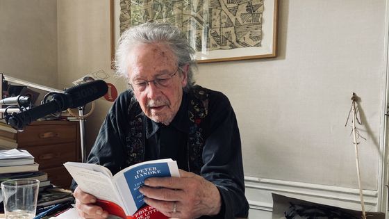 Peter Handke durant l'entretien. ©Radio France