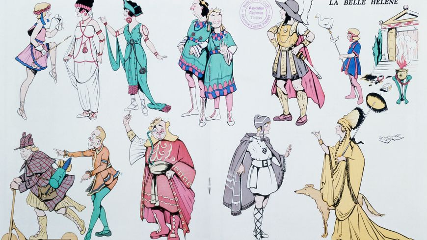 Costumes de La Belle Hélène de Jacques Offenbach - Le Petit Illustré