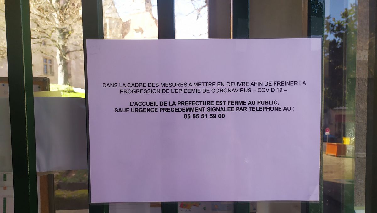 Coronavirus Les Services De L Etat Reduisent L Accueil Au Public En Creuse