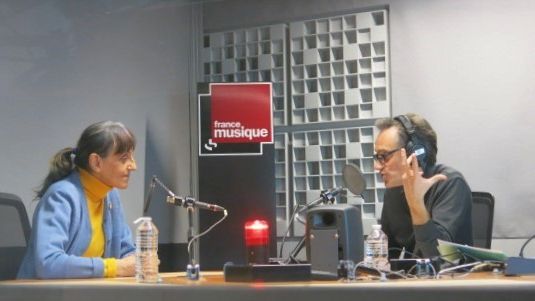 France Musique, studio 361... l'auteure Isabelle Werck & le producteur Philippe Venturini