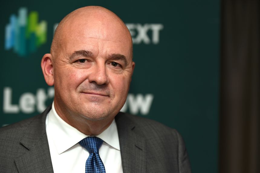 Stéphane Boujnah, le PDG d'Euronext, à Paris en octobre 2019