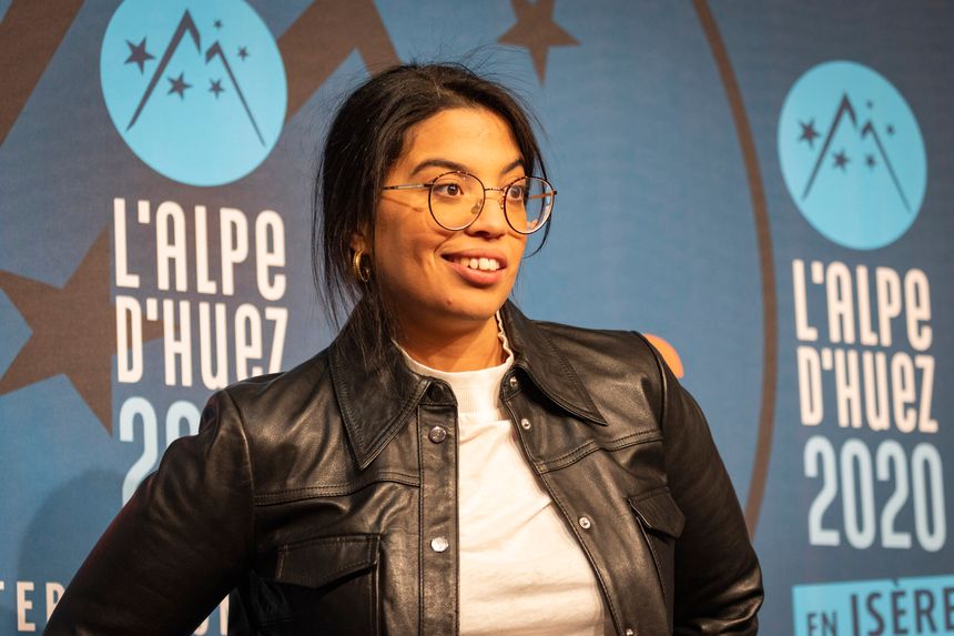 L'actrice et humoriste Melha Bedia 23e Festival international du film de comédie de l'Alpe d'Huez, le 15 janvier 2020.