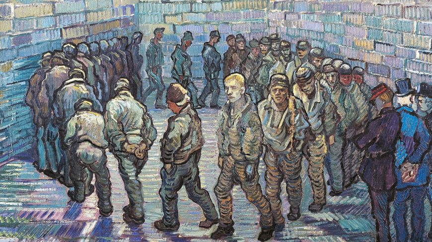La Cour de la prison, Vincent Van Gogh (1890)