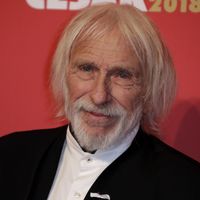 L'acteur, réalisateur, scénariste et producteur Pierre Richard à la cérémonie des César, Salle Pleyel, Paris le 2 mars 2018.