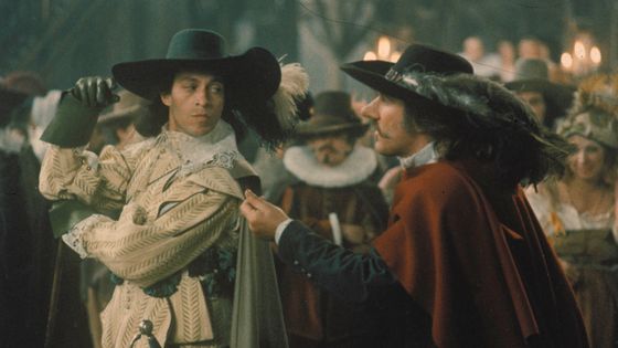 Gérard Depardieu et Philippe Volter dans de le film "Cyrano de Bergerac" de Jean-Paul Rappeneau - Prod