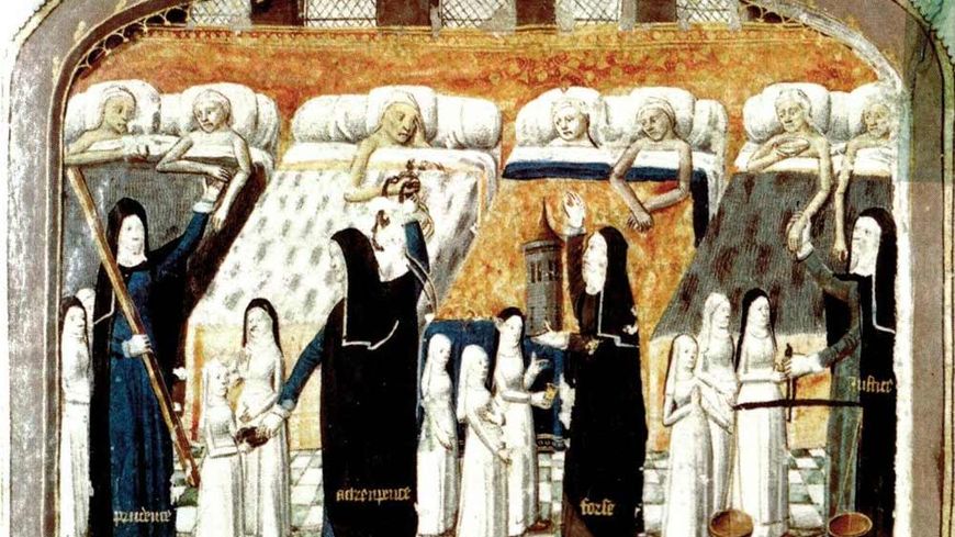 Pendant des siècles, ce sont les gens d'Église qui se sont occupés des malades