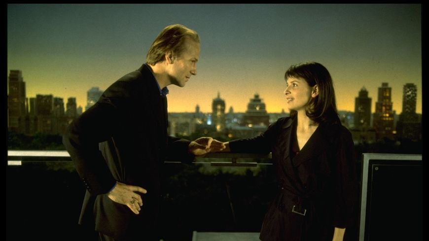 William Hurt et Juliette Binoche dans Un divan à New York, 1996