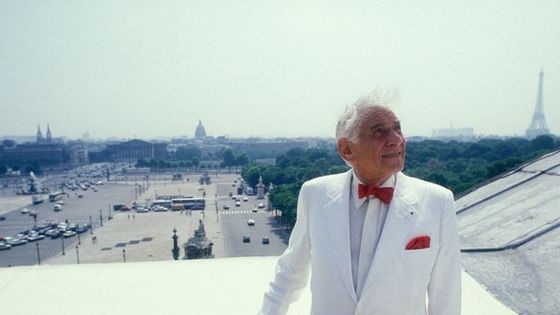 Leonard Bernstein le 19 juin 1986 à Paris ©Getty - Chip HIRES/Gamma-Rapho