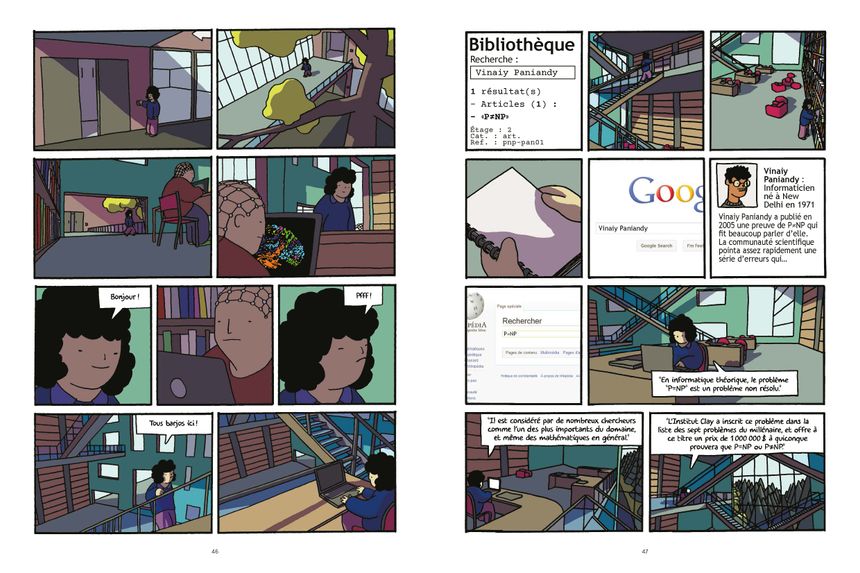 Extrait où il est question du problème fondamental P = NP dans "Le Chercheur fantôme", de Robin Cousin