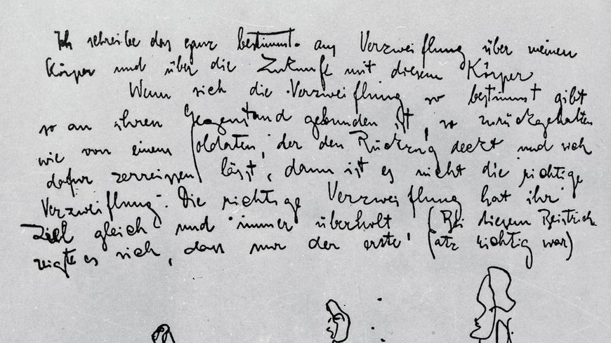 Une page du journal de Kafka