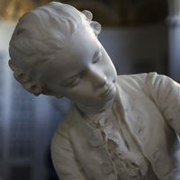 Mozart, enfant. Modèle, oeuvre de Louis-Ernst Barrias