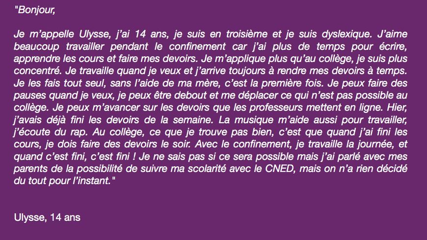 Texte écrit par Ulysse, 14 ans
