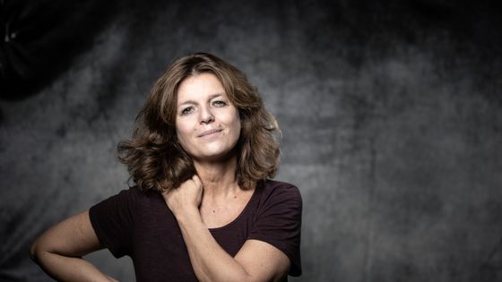 Portrait de Maylis de Kerangal lors du Festival littéraire Les Correspondances à Manosque, en septembre 2018 ©AFP - Joël Saget