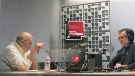 France Musique, studio 361... Bruno Monsaingeon & Philippe Venturini (g. à d.)